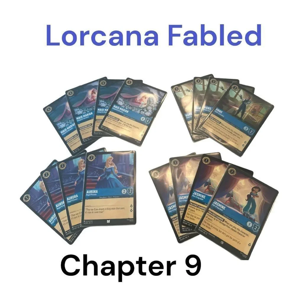 Disney Lorcana Fabled Chapter 9 cards non-foil  Playable collectable